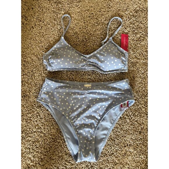 ❤️Xhilaration Waisted Polka Dot Bikini - Picture 1 of 8